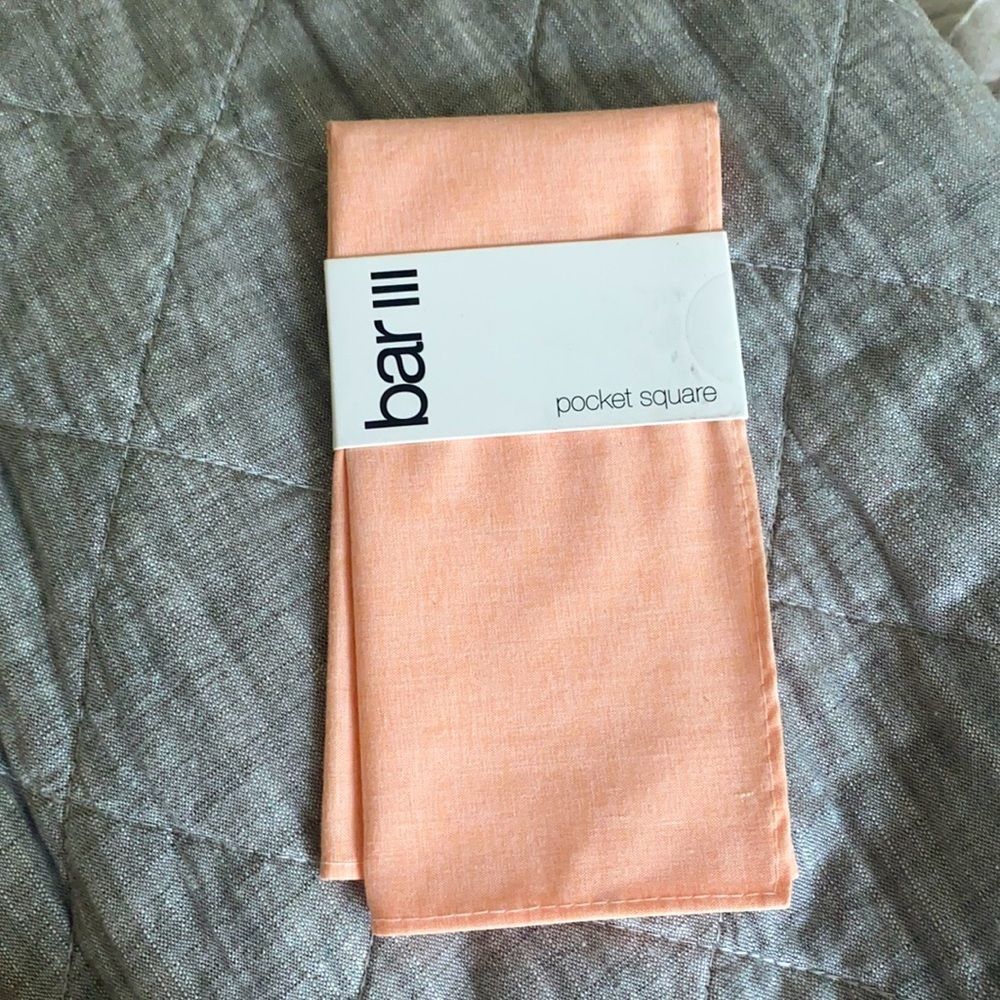 Bar III Men's Beach Solid Pocket Square